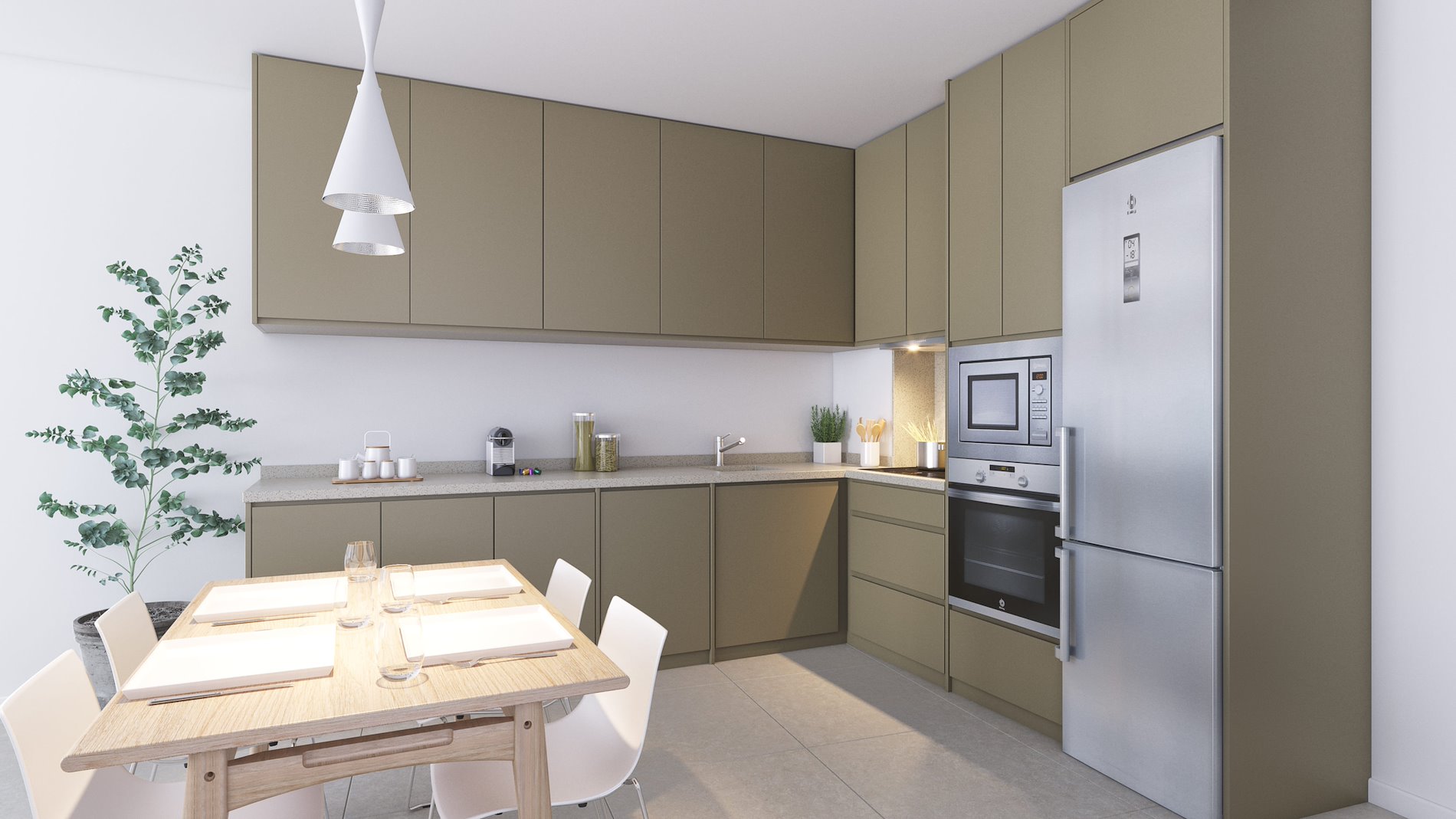 Exclusivos apartamentos de obra nueva junto al mar.-