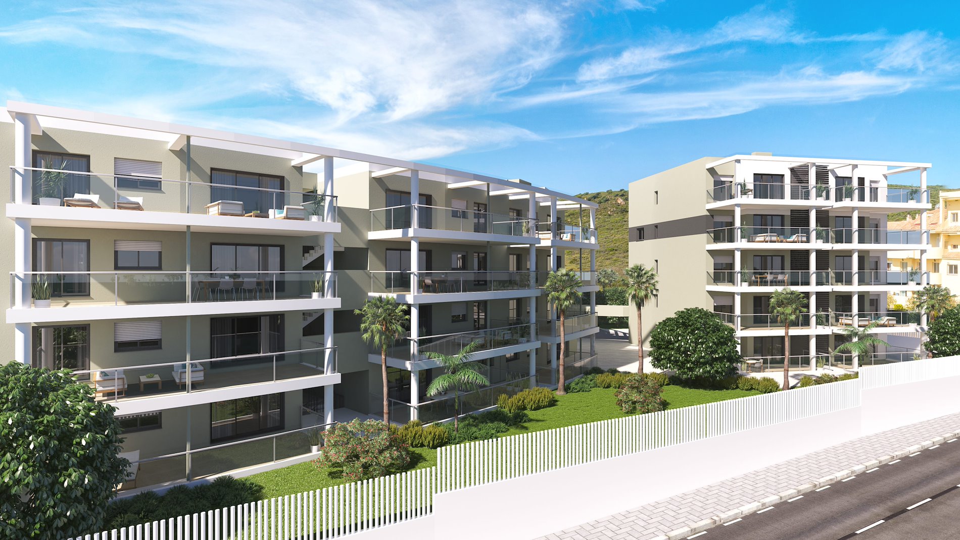 Exclusivos apartamentos de obra nueva junto al mar.-