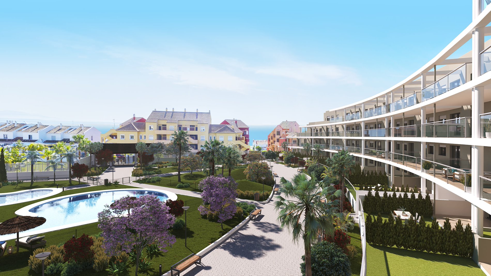 Exclusivos apartamentos de obra nueva junto al mar.-