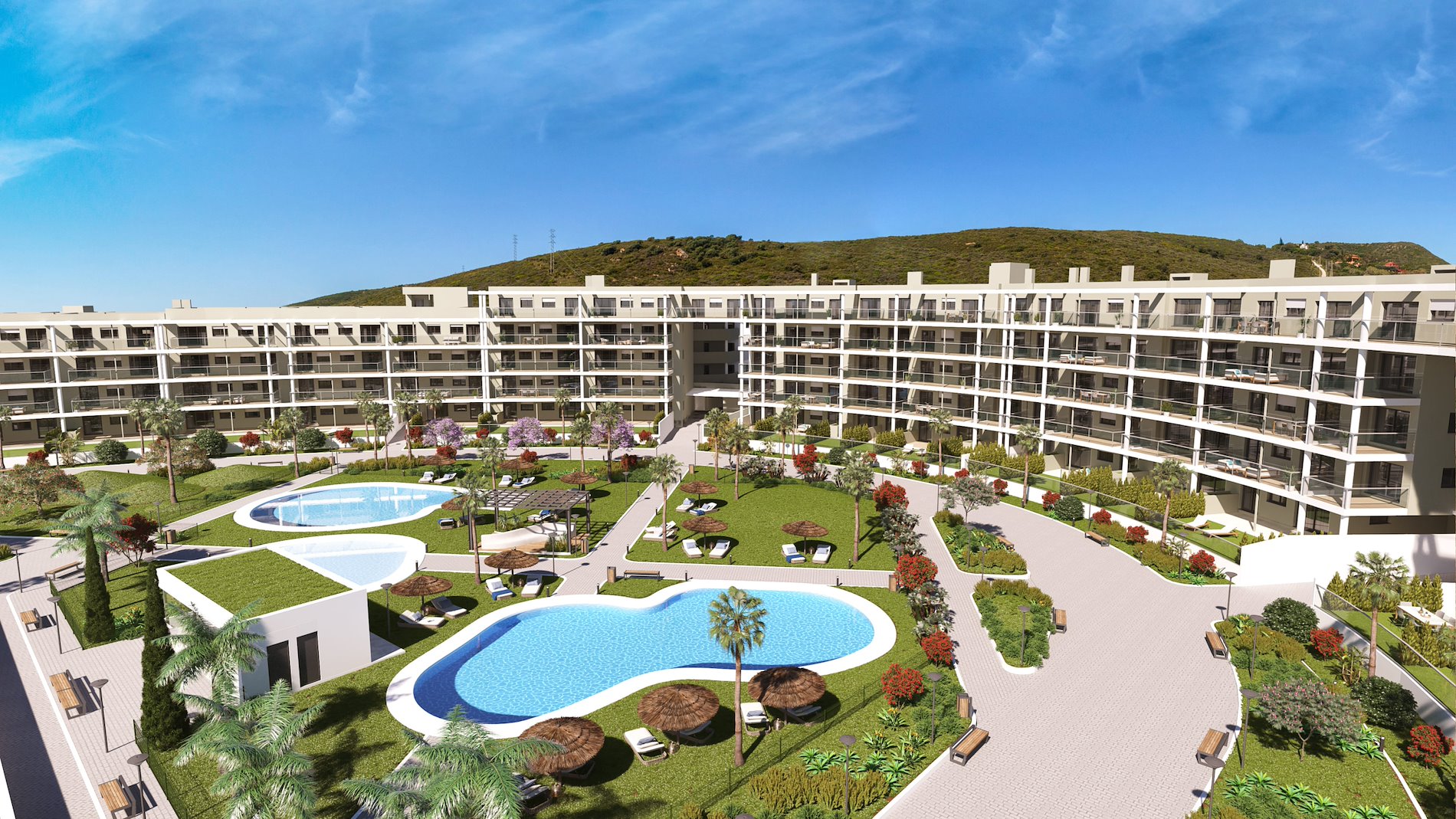 Exclusivos apartamentos de obra nueva junto al mar.-