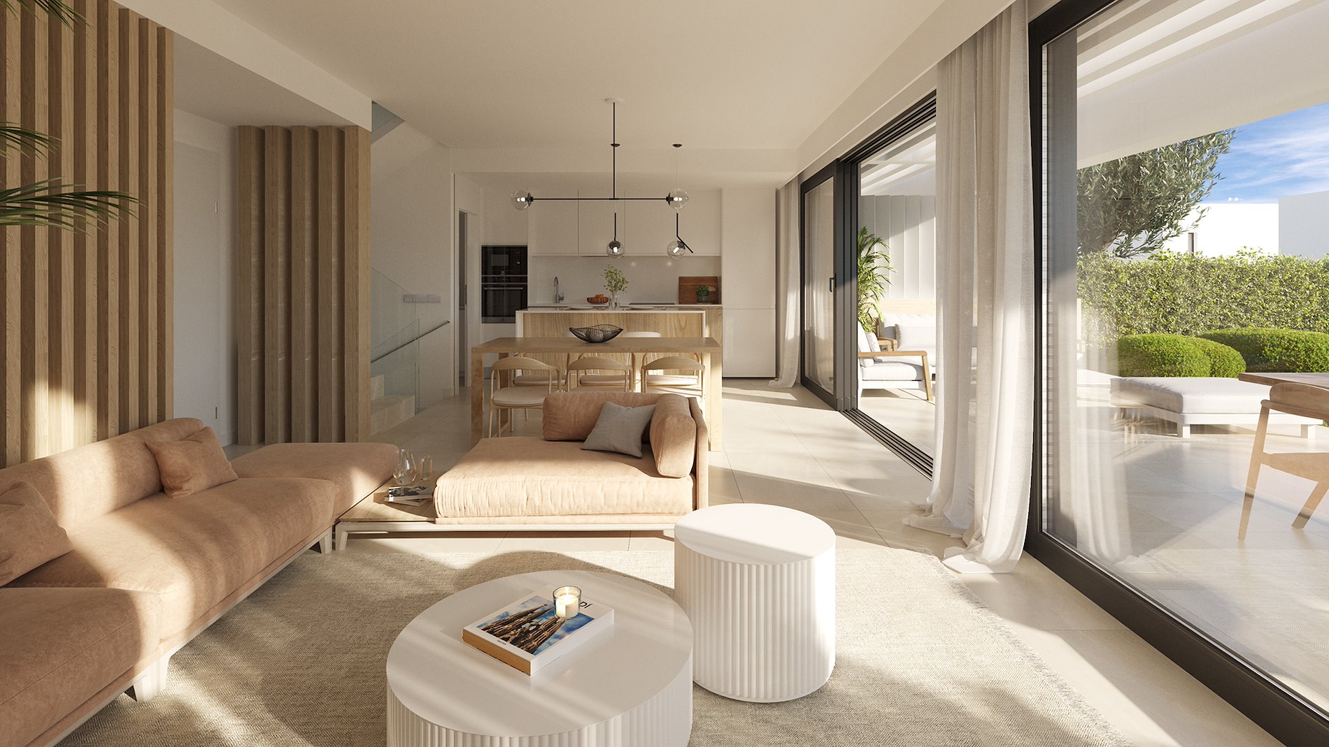 Residencial de villas pareadas de lujo en Estepona.-