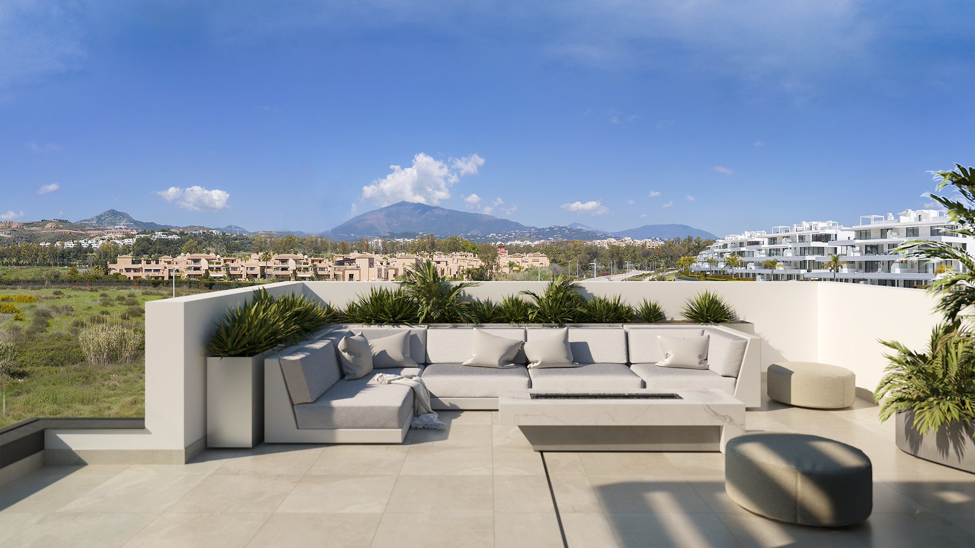 Residencial de villas pareadas de lujo en Estepona.-