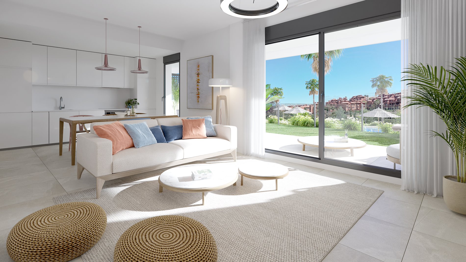 Exclusiva promoción de obra nueva tipo resort en Estepona.-