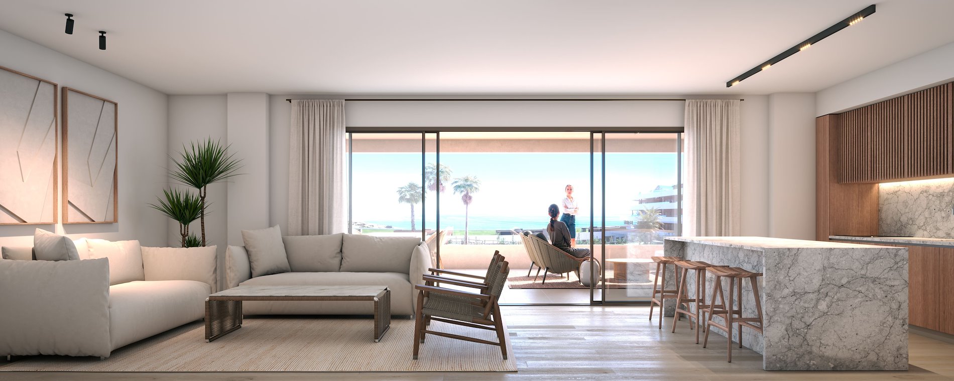 Residencial Morasol: Viviendas de Obra Nueva con Vistas al Mar en Manilva.-