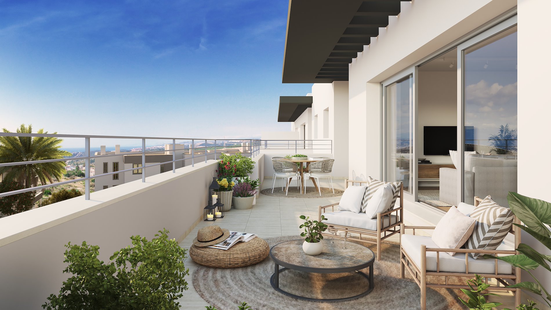 Vive el Mediterráneo: Exclusivas Viviendas con Vistas al Mar en Estepona.-