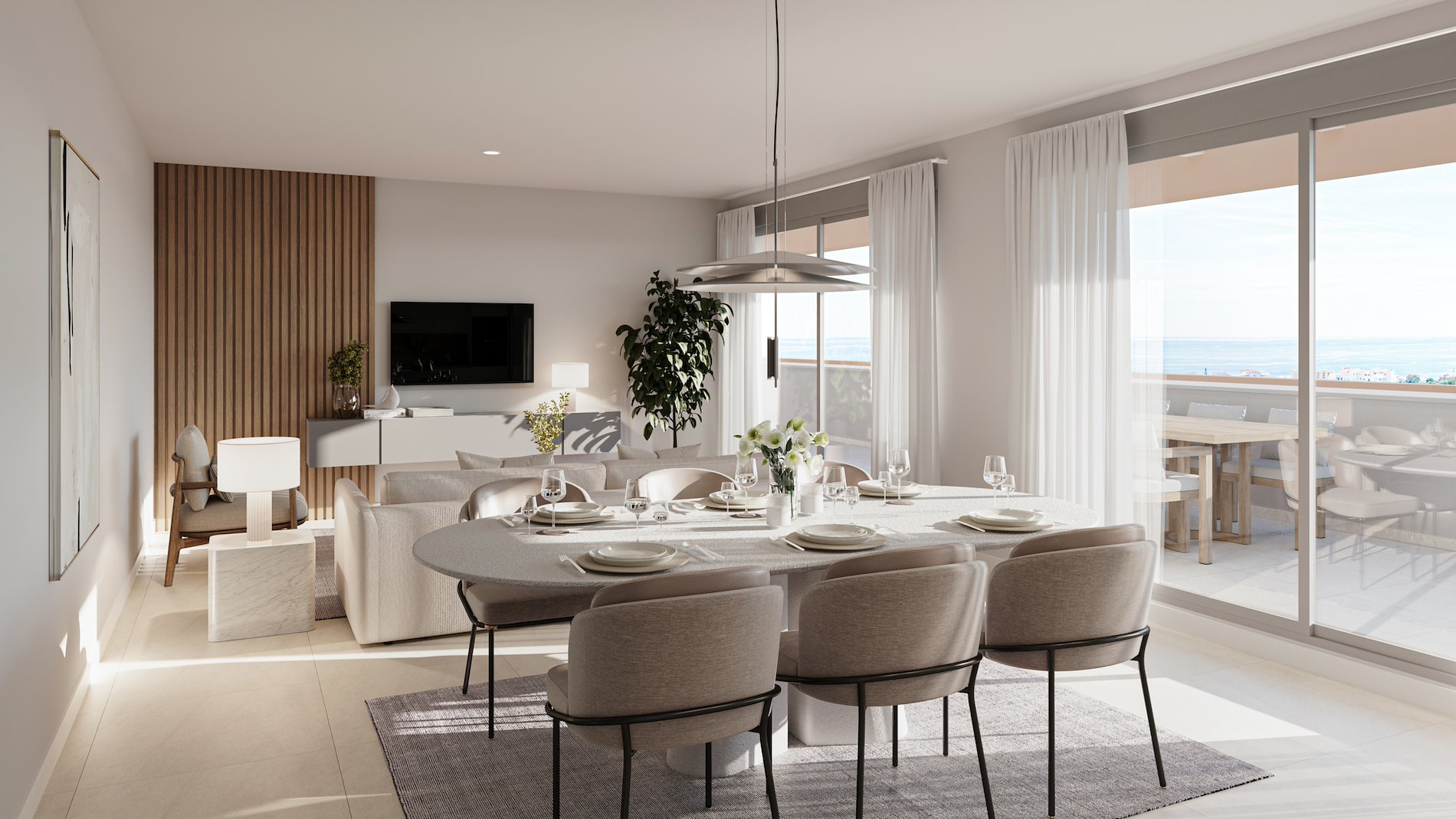 Obra nueva en Estepona con piscina, coworking y golf cercano