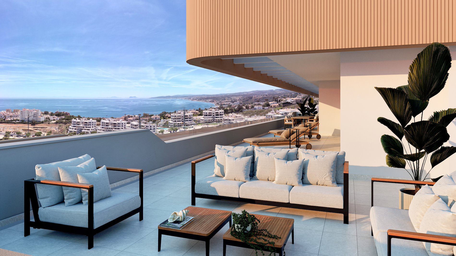 Obra nueva en Estepona con piscina, coworking y golf cercano