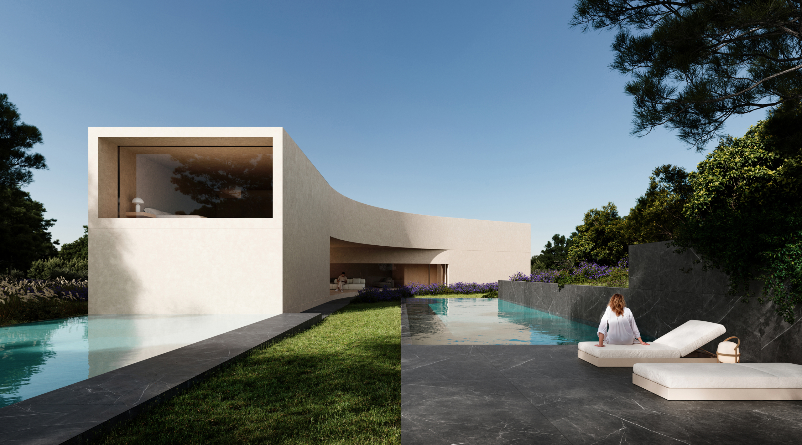 Villa Stern Outdoor Pool Cork Oak Mansion (4) Villa Stern